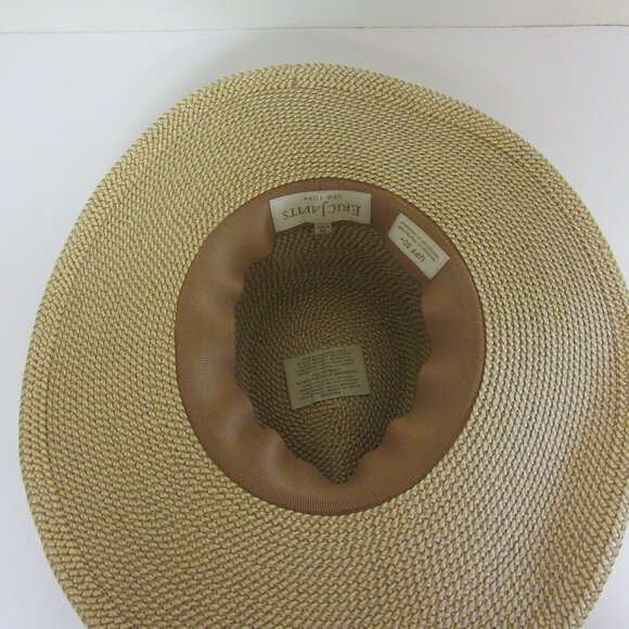 ERIC JAVITS Natural Woven Stylish Hat USA - Picture 4 of 7